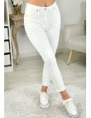My Look Féminin jeans blanc mum et basique,prêt à porter pour femme