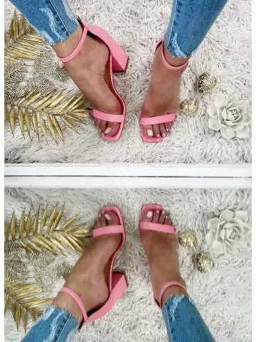 MyLookFeminin,sandales à talons rose,prêt à porter mode femme