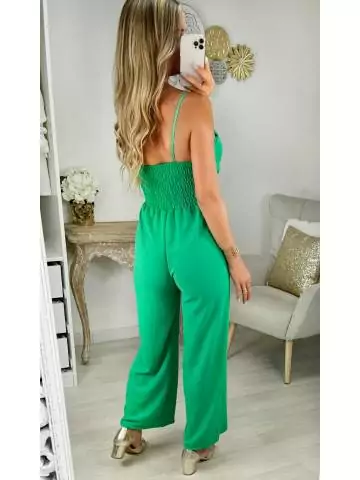 MyLookFeminin,Combinaison pantalon verte,prêt à porter mode femme