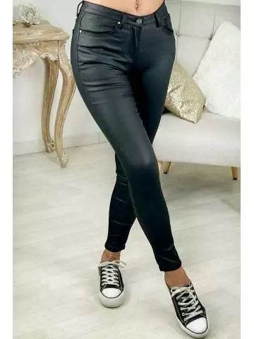 MyLookFeminin,jeans enduit noir,prêt à porter mode femme