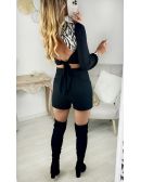 My Look Féminin short noir en tweed,prêt à porter pour femme