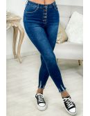 MyLookFeminin,jeans bleu brut bas usé,prêt à porter mode femme