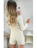 MyLookFeminin,short tweed beige,prêt à porter mode femme