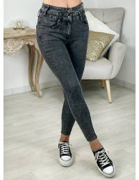 jeans taille haute gris