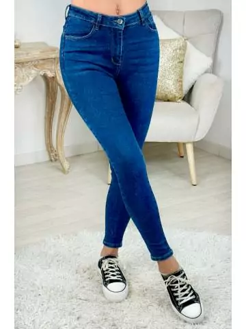 MyLookFeminin,jeans slim bleu brut push-up,prêt à porter mode femme
