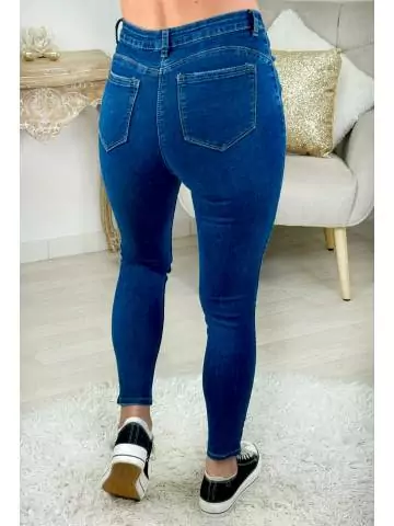 jeans slim bleu brut push-up