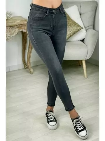 MyLookFeminin,jeans slim noir gris,prêt à porter mode femme