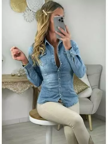 MyLookFeminin,Chemise en jeans,prêt à porter mode femme