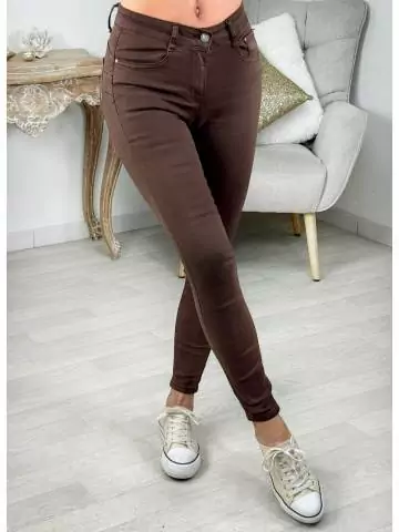 MyLookFeminin,jeans choco slim push-up,prêt à porter mode femme