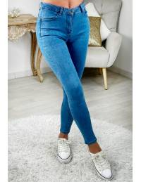 jeans slim push-up bleu médium