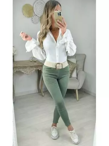 My Look Féminin| blouse blanche manches nouées,prêt à porter pour femme