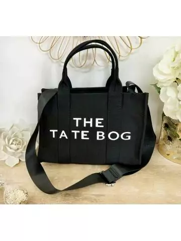 My Look Féminin| sac en tissu " the tate bog" noir,prêt à porter pour femme