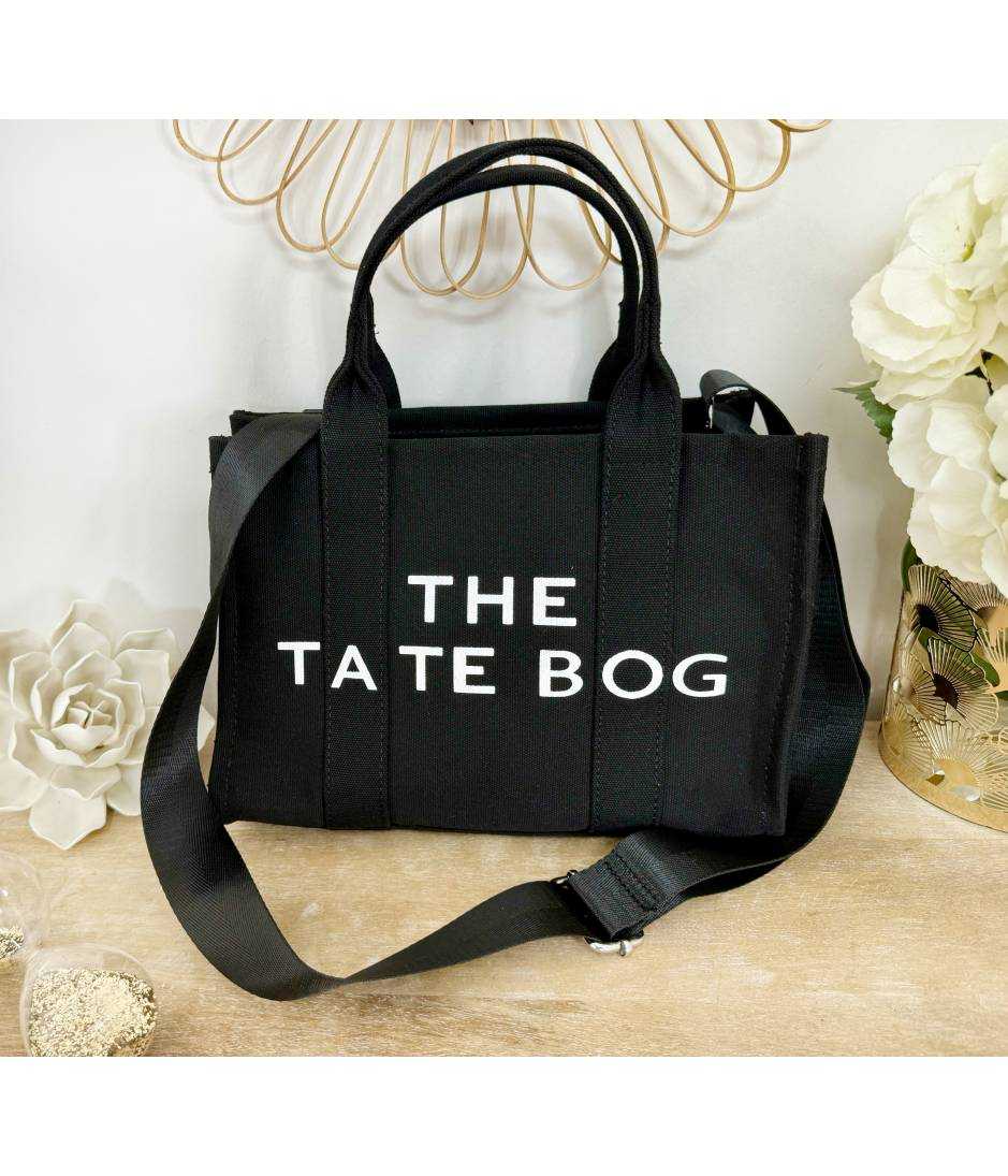 My Look Féminin sac en tissu " the tate bog" noir,prêt à porter pour femme